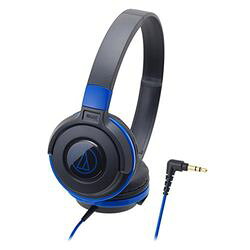 オーディオテクニカ Audio Technica ポータブルヘッドホン ブラックブルー ATH-S100 BBL メーカー在庫品