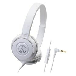 オーディオテクニカ Audio Technica スマートフォン用ポータブルヘッドホン ホワイト ATH-S100iS WH メーカー在庫品