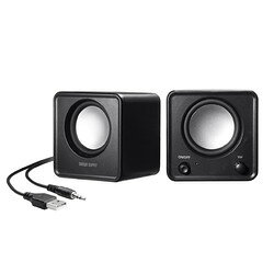 【P5S】サンワサプライ コンパクトPCスピーカー（USB電源）(MM-SPL23UBK) メーカー在庫品