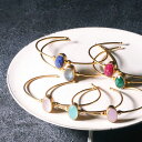 【唯一無二。圧倒的な存在感】天然石 バングル ブレスレット レディース バングル 22金 22K 天然石バングル ブレスレット アンティーク ゴールド 大ぶり ...