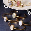 【唯一無二。圧倒的な存在感】天然石 バングル ブレスレット レディース バングル 22金 22K 天然石バングル ブレスレット アンティーク ゴールド 大ぶり ...