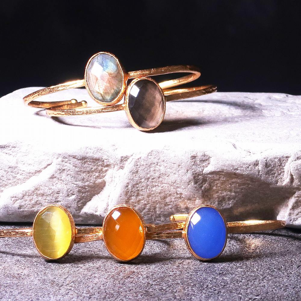 【唯一無二。圧倒的な存在感】天然石 バングル ブレスレット レディース バングル 22金 22K 天然石バングル ブレスレット アンティーク ゴールド 大ぶり ...