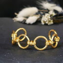 【唯一無二。圧倒的な存在感】バングル ブレスレット レディース バングル 22金 22K バングル ブレスレット アンティーク ゴールド オリエンタル デザイン...