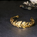 【唯一無二。圧倒的な存在感】バングル ブレスレット レディース バングル 22金 22K 天然石バングル ブレスレット アンティーク ゴールド リーフ 葉 葉っ...