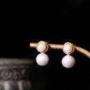 【唯一無二。圧倒的な存在感】天然石 ピアス レディース 18金 18K シルバー925 アンティーク ゴールド 大ぶり 大粒 淡水パール 真珠 バロック 原石 パワーストーン カラーストーン スタッドピアス nanotta ASE010 ブランド 人気 ランキング