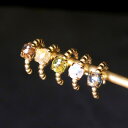 【唯一無二。圧倒的な存在感】天然石 イヤーカフ イヤカフ レディース 18金 18K シルバー925 アンティーク ゴールド ブルートパーズ ムーンストーン ペ...
