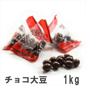 チョコ大豆1kg 南風堂 業務用大袋 九州産大豆のチョコボール テトラパック個包装タイプ