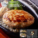 ハンバーグ 130g 2個入り2パック 明治屋 鹿籠豚 送料無料 惣菜 豚肉 肉加工品 国産 鹿児島 黒豚