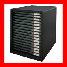 アイリスオーヤマ レターケース 16段L-16SSRダークグレー