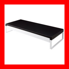 LIHITLAB 机上台590mm 引出し付 A-7338-24 黒 [2]