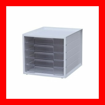 《アイリスオーヤマ》 レターケース5段 LCJ-5M ホワイト