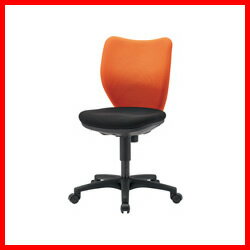 《アイリスチトセ》 事務イス BIT-BX45-L0-F オレンジ/ブラック