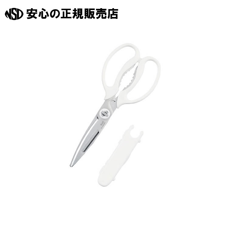 《 プラス 》 フィットカットカーブ多機能料理はさみWH