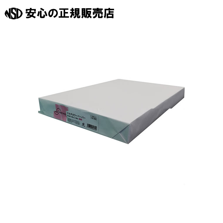 《 スマートバリュー 》 カラーペーパーA3 さくら 500枚 A266J-6