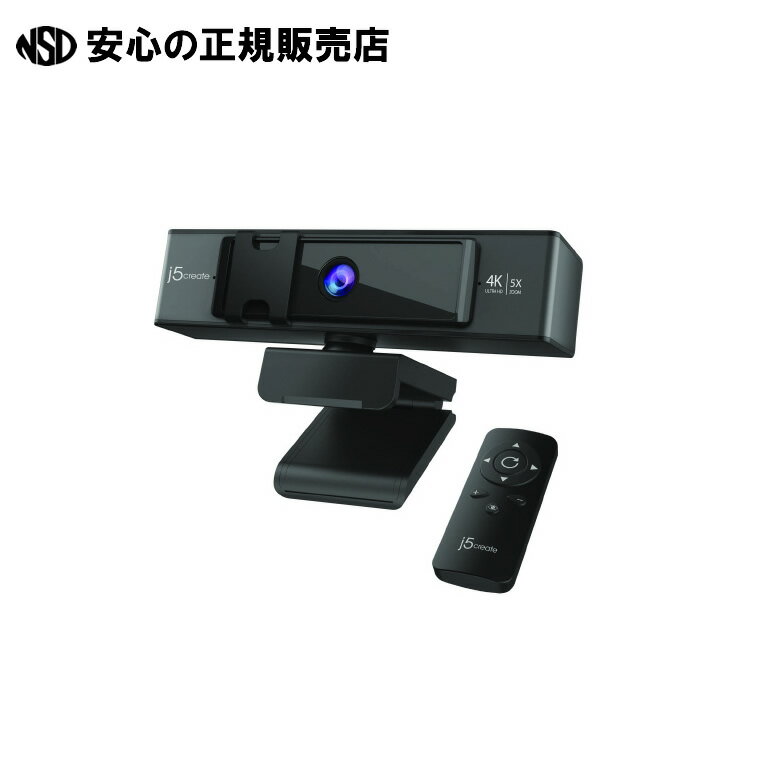 4Kリモコン付きWEBカメラ JVCU435　《 J5create 》