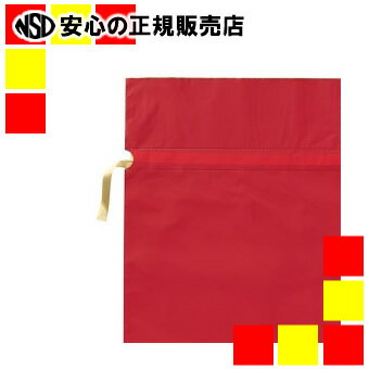 《カクケイ》 梨地リボン付き巾着袋 赤 L 20枚FK2402