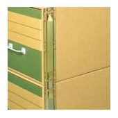 プラス ダンボールキャビネット 連結金具 2枚組