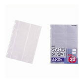 LIHITLAB クリヤーポケット 名刺用 G49050 A4 30穴