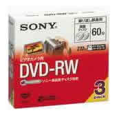 SONY 録画用8cm DVD－RW 3DMW60A 3枚