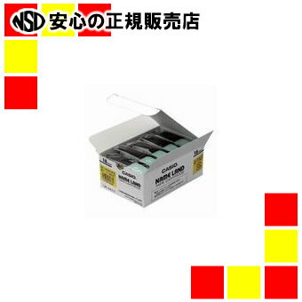 カシオ計算機 テープ XR-18YW-5P-E 黄に黒文字 18mm 20個 カシオ計算機 テープ XR-18YW-5P-E 黄に黒文字 18mm 20個