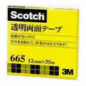 住友スリーエム 透明両面テープ 665-3-12 12mm×35m