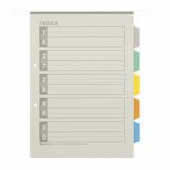 ジョインテックス 再生インデックスA4S 5色5山10組 D137J-5Y