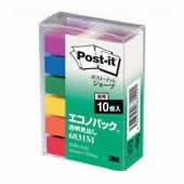 住友スリーエム Post-it 6831M 透明見出し 混色 10冊