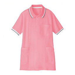 《自重堂》 半袖ロングポロシャツ　WH90338 ピンク　4L WH90338