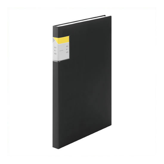 《キングジム》 クリアーファイルカキコ40P8632W-BK　黒