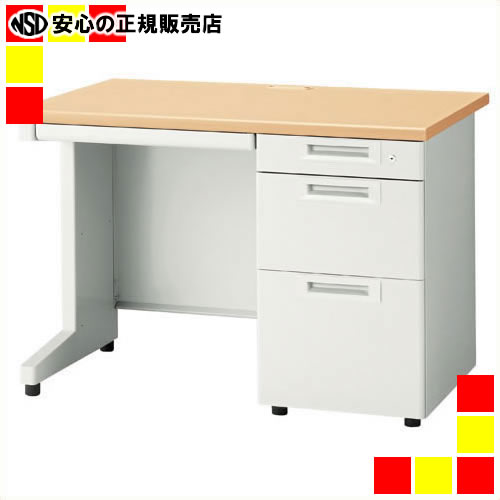 《 プラス 》 片袖机 RJ-107D-3 WMホワイトメープル引出D