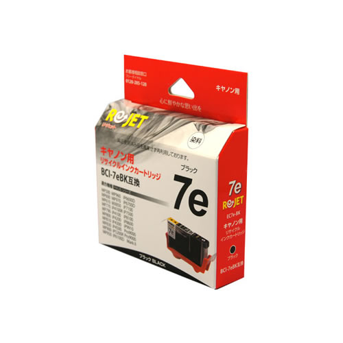CANON(キャノン(Canon)) BCI-7eBK (ブラック)(リサイクル再生インク) EC7e-BK 《プリンターインクカードリッジ》