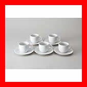 ピーアンドエス ＊レギュラーコーヒー碗皿（5客入り）