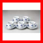 玉陶 花唐草コーヒー5客セット2306-3