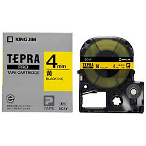 キングジム テプラPRO テープカートリッジ SC4Y