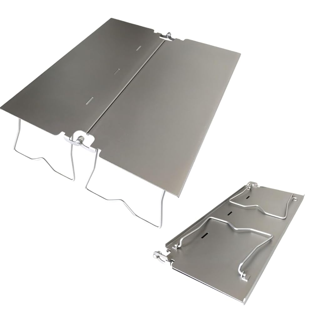 NANTO フォールディングチタンテーブル 折りたたみ チタン 組み立て不要 収納袋付き キャンプ 登山 ツ..