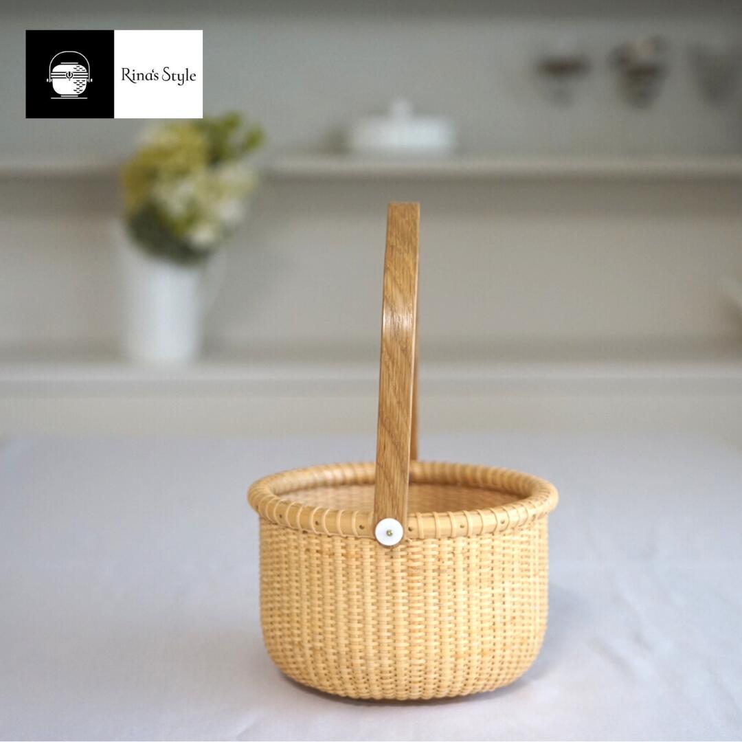 ハンドメイド かご カゴ バスケット ナンタケットバスケット
