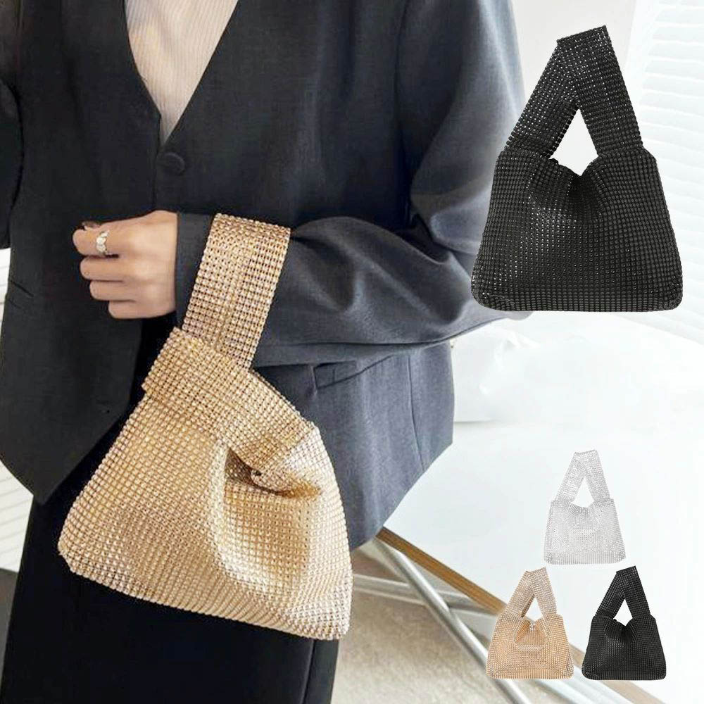 乐天商城 - 51%OFF!【時間限定:6,160円→3,018円】ハンドバッグ レディース 小さめ 黒 ミニ 持ち手 軽い おしゃれ ミニハンドバッグ シルバー ゴールド ビジュー クリスタル ハンド バッグ ワンハンドル バック 大人 ミニバッグ ラインストーン サブバッグ コンパクト ブラック