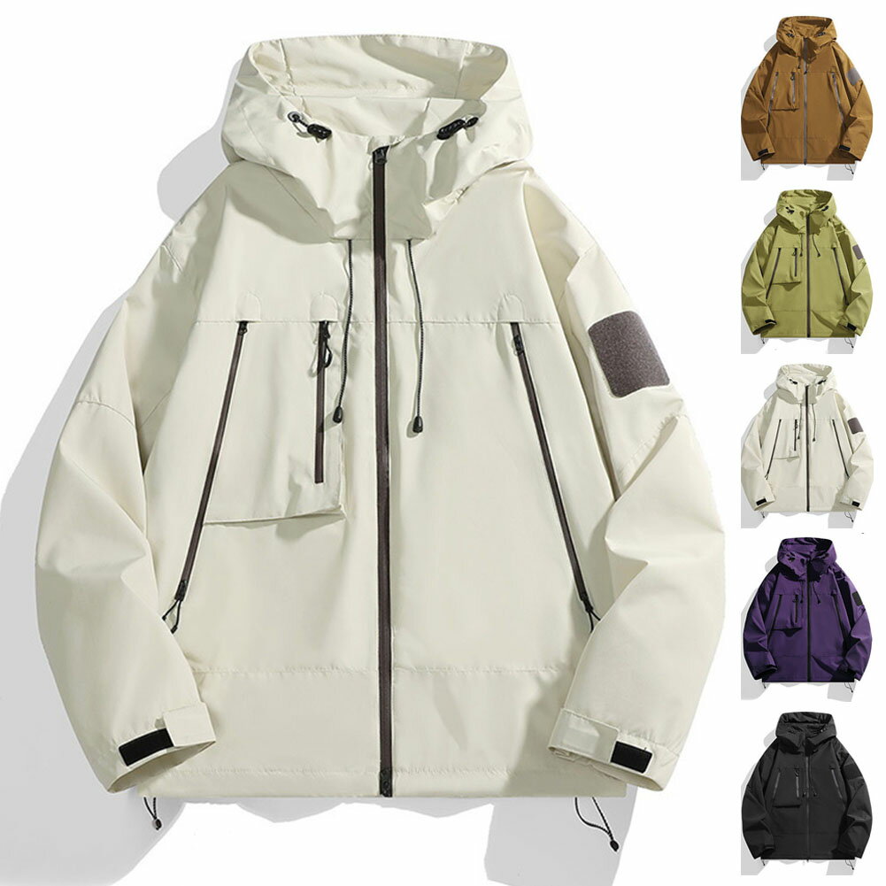 乐天商城 - 51%OFF!【時間限定:8,760円→4,292円】マウンテンパーカー メンズ レディース マウンテンジャケット 撥水 マウンテン ライトジャケット ウインドブレーカー ジャケット ライトアウター パーカー 春 秋 薄手 軽い ジャンパー ブルゾン アウトドア スポーツ カップル 男女兼用