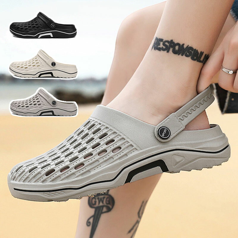 55%OFF!【72H限定:5,360円→2,412円】サンダル メンズ スポーツサンダル スリッパ おしゃれ 通気性 軽量 ビーチサンダル アウドドア 紳士用...