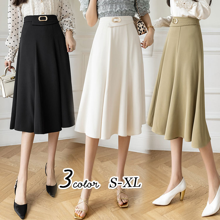 スカートレディース春夏aラインスカ...
