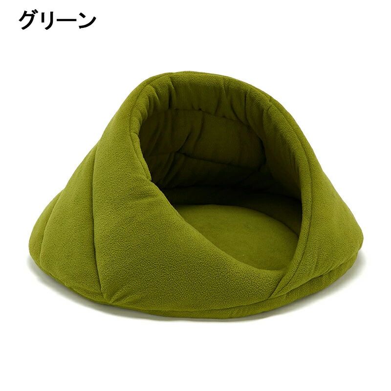 樂天商城 - ペットベッド 猫ベッド 犬ベッド ドーム型 半密閉式 猫用ハウス フリース あったか 冬 ペット用品 犬用ベッド M/L ペットハウス もこも