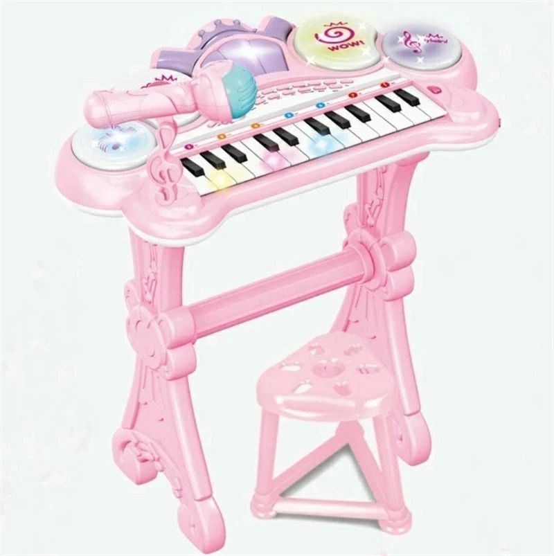 Rakuten - 子供向け電子ピアノピアノトイピア 子供ピアノ ピアノ おもちゃ おもちゃのピアノ 子供用 キッズ (光る ミニピアノ マイク付き 電子 キ