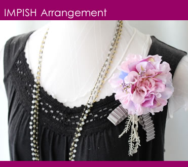 IMPISH from NaoColourの品揃え多数！ 高級造花 コサージュ ヘアアクセサリー ダリア AC-191 シルクフラワー 造花 花 髪飾り ヘアアクセ 結婚式 入学式 卒業式 入園式 卒園式 成人式 コサージュ　フォーマル｜アングル2