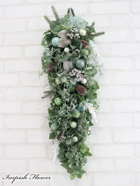 クリスマススワッグ クリスマスリース 北欧 おしゃれ 大きい 造花 豪華 玄関 壁掛け