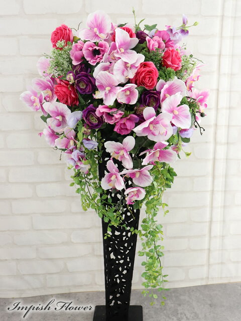 【造花】アスカ/ウィローブランチ×35 #013 ライトピンク/A-33941-13【01】【取寄】 造花（アーティフィシャルフラワー） 造花枝物 ヤナギ