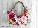 リース 造花 フラワーリース アーティフィシャルフラワー 壁掛け お花