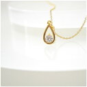 レディース ネックレス ジルコニア ゴールド naotjewelry Drop Zirconia Necklace