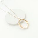 【ポイント10倍 お買い物マラソン】ギフト レディース ネックレス ゴールド ロング ギフト プレゼント naotjewelry Oval Twist Circle Necklace