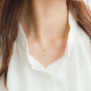 母の日 記念日 プレゼント レディース ジルコニア ネックレス シンプル ゴールド ギフト プレゼント naotjewelry Cubic Zirconia circle necklace