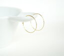 naotjewelry ピアス レディース k10 フープ ピアス ゴールド naotjewelry K10 Simple cut Hoop Pierce